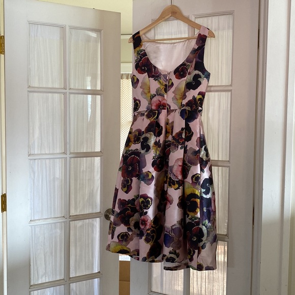 40s style floral cocktail/party dress - Picture 3 of 6
